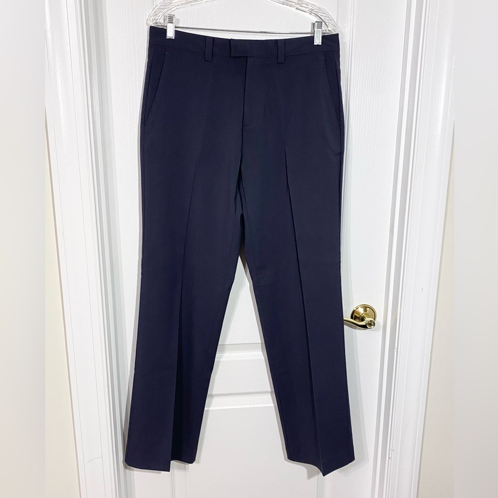Y2K VTG Kenneth Cole Flat Front Dress Pants Blue Men’s 32/32